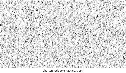 Vector fabric texture. Distressed texture of weaving fabric. Grunge background. Abstract halftone vector illustration. Overlay to create interesting effect and depth. Black isolated on white. EPS10.