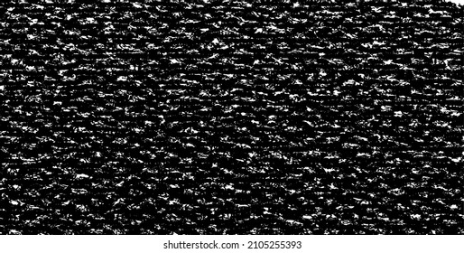 Vector fabric texture. Distressed texture of weaving fabric. Grunge background. Abstract halftone vector illustration. Overlay to create interesting effect and depth. Black isolated on white. EPS10.