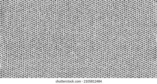 Vector fabric texture. Distressed texture of weaving fabric. Grunge background. Abstract halftone vector illustration. Overlay to create interesting effect and depth. Black isolated on white. EPS10.