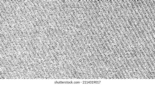 Vector fabric texture. Distressed texture of weaving fabric. Grunge background. Abstract halftone vector illustration. Overlay to create interesting effect and depth. Black isolated on white. EPS10.