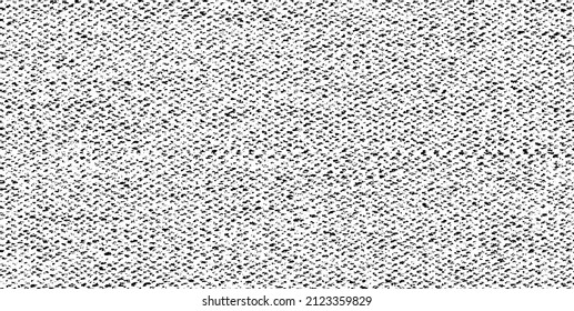 Vector fabric texture. Distressed texture of weaving fabric. Grunge background. Abstract halftone vector illustration. Overlay to create interesting effect and depth. Black isolated on white. EPS10.