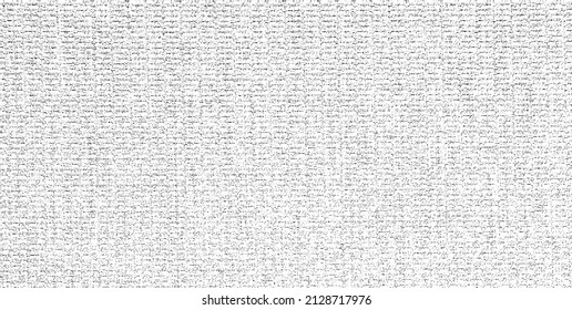 Vector fabric texture. Distressed texture of weaving fabric. Grunge background. Abstract halftone vector illustration. Overlay to create interesting effect and depth. Black isolated on white. EPS10.