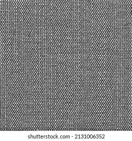 Textura de tela vectorial. Textura angustiada de tejido. Borde de fondo. Ilustración del vector de medio tono abstracto. Superposición para crear un efecto interesante y profundidad. Negro aislado en blanco. EPS10.