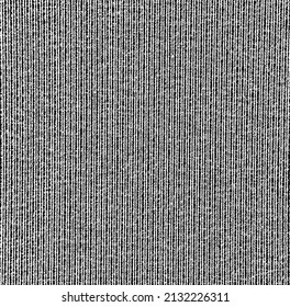 Vector fabric texture. Distressed texture of weaving fabric. Grunge background. Abstract halftone vector illustration. Overlay to create interesting effect and depth. Black isolated on white. EPS10.