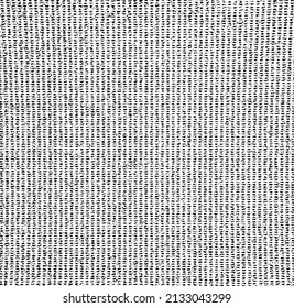 Vector fabric texture. Distressed texture of weaving fabric. Grunge background. Abstract halftone vector illustration. Overlay to create interesting effect and depth. Black isolated on white. EPS10.