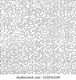 Vector fabric texture. Distressed texture of weaving fabric. Grunge background. Abstract halftone vector illustration. Overlay to create interesting effect and depth. Black isolated on white. EPS10.