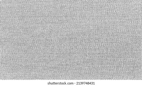 Textura de tela vectorial. Textura angustiada de tejido. Borde de fondo. Ilustración del vector de medio tono abstracto. Superposición para crear un efecto interesante y profundidad. Negro aislado en blanco. EPS10.