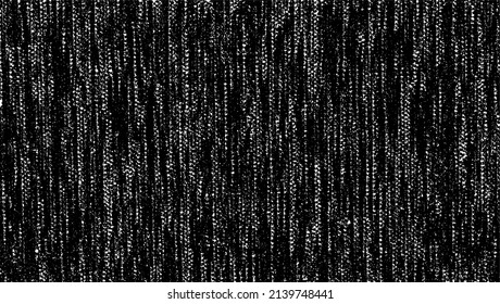 Vektor-Textur. Bedrängte Textur des Webgewebes. brüchiger Hintergrund. Abstrakte Halbtonvektorgrafik. Overlay, um interessante Wirkung und Tiefe zu erzeugen. Schwarz einzeln auf Weiß. EPS10.