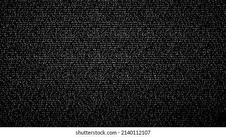Vector fabric texture. Distressed texture of weaving fabric. Grunge background. Abstract halftone vector illustration. Overlay to create interesting effect and depth. Black isolated on white. EPS10.