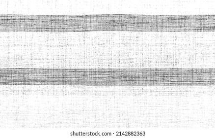 Vector fabric texture. Distressed texture of weaving fabric. Grunge background. Abstract halftone vector illustration. Overlay to create interesting effect and depth. Black isolated on white. EPS10.