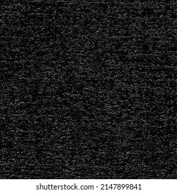 Textura de tela vectorial. Textura angustiada de tejido. Borde de fondo. Ilustración del vector de medio tono abstracto. Superposición para crear un efecto interesante y profundidad. Negro aislado en blanco. EPS10.