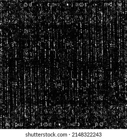 Vector fabric texture. Distressed texture of weaving fabric. Grunge background. Abstract halftone vector illustration. Overlay to create interesting effect and depth. Black isolated on white. EPS10.