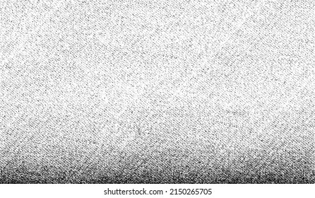 Vector fabric texture. Distressed texture of weaving fabric. Grunge background. Abstract halftone vector illustration. Overlay to create interesting effect and depth. Black isolated on white. EPS10.