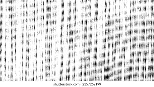 Vector fabric texture. Distressed texture of weaving fabric. Grunge background. Abstract halftone vector illustration. Overlay to create interesting effect and depth. Black isolated on white. EPS10.
