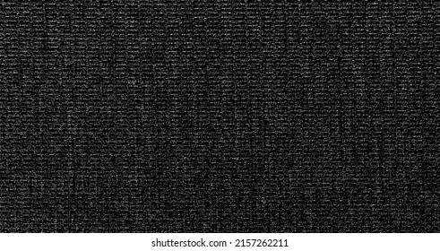 Vector fabric texture. Distressed texture of weaving fabric. Grunge background. Abstract halftone vector illustration. Overlay to create interesting effect and depth. Black isolated on white. EPS10.