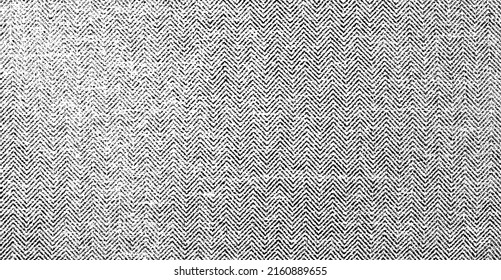 Vector fabric texture. Distressed texture of weaving fabric. Grunge background. Abstract halftone vector illustration. Overlay to create interesting effect and depth. Black isolated on white. EPS10. - Shutterstock ID 2160889655