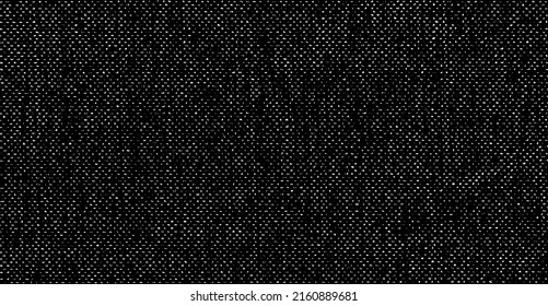 Vector fabric texture. Distressed texture of weaving fabric. Grunge background. Abstract halftone vector illustration. Overlay to create interesting effect and depth. Black isolated on white. EPS10.