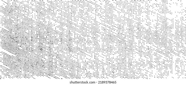 Vector fabric texture. Distressed texture of weaving fabric. Grunge background. Abstract halftone vector illustration. Overlay to create interesting effect and depth. Black isolated on white. EPS10.