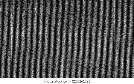 Vector fabric texture. Distressed texture of weaving fabric. Grunge background. Abstract halftone vector illustration. Overlay to create interesting effect and depth. Black isolated on white. EPS10.