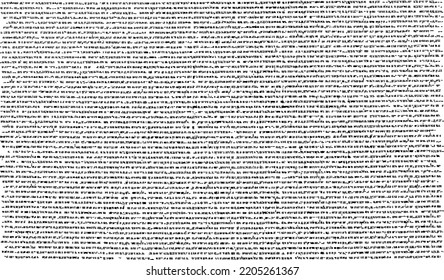 Vector fabric texture. Distressed texture of weaving fabric. Grunge background. Abstract halftone vector illustration. Overlay to create interesting effect and depth. Black isolated on white. EPS10.