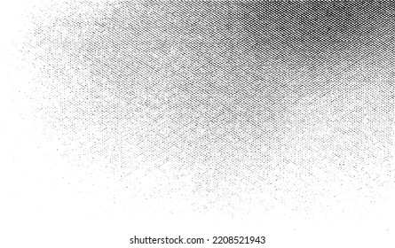 Vector fabric texture. Distressed texture of weaving fabric. Grunge background. Abstract halftone vector illustration. Overlay to create interesting effect and depth. Black isolated on white. EPS10.