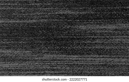 Vector fabric texture. Distressed texture of weaving fabric. Grunge background. Abstract halftone vector illustration. Overlay to create interesting effect and depth. Black isolated on white. EPS10.