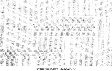 Textura de tela vectorial. Textura angustiada de tejido. Borde de fondo. Ilustración del vector de medio tono abstracto. Superposición para crear un efecto interesante y profundidad. Negro aislado en blanco. EPS10.