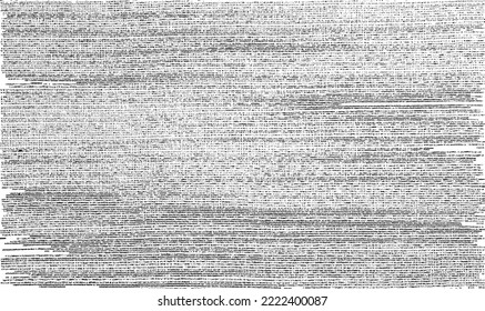 Vector fabric texture. Distressed texture of weaving fabric. Grunge background. Abstract halftone vector illustration. Overlay to create interesting effect and depth. Black isolated on white. EPS10.