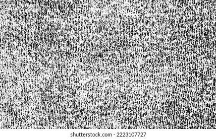 Vector fabric texture. Distressed texture of weaving fabric. Grunge background. Abstract halftone vector illustration. Overlay to create interesting effect and depth. Black isolated on white. EPS10.