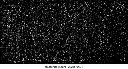 Textura de tela vectorial. Textura angustiada de tejido. Borde de fondo. Ilustración del vector de medio tono abstracto. Superposición para crear un efecto interesante y profundidad. Negro aislado en blanco. EPS10.