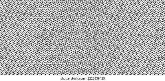 Vector fabric texture. Distressed texture of weaving fabric. Grunge background. Abstract halftone vector illustration. Overlay to create interesting effect and depth. Black isolated on white. EPS10.