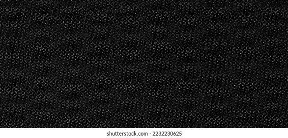 Vector fabric texture. Distressed texture of weaving fabric. Grunge background. Abstract halftone vector illustration. Overlay to create interesting effect and depth. Black isolated on white. EPS10.
