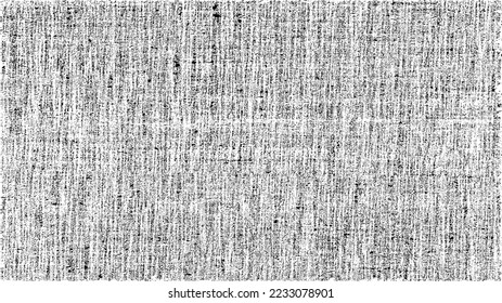 Vektor-Textur. Bedrängte Textur des Webgewebes. brüchiger Hintergrund. Abstrakte Halbtonvektorgrafik. Overlay, um interessante Wirkung und Tiefe zu erzeugen. Schwarz einzeln auf Weiß. EPS10.