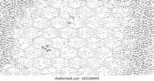 Vector fabric texture. Distressed texture of weaving fabric. Grunge background. Abstract halftone vector illustration. Overlay to create interesting effect and depth. Black isolated on white. EPS10.