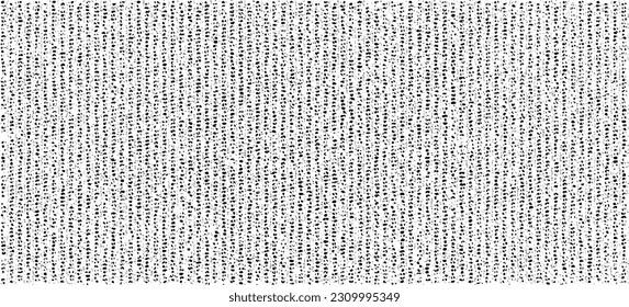 Vector fabric texture. Distressed texture of weaving fabric. Grunge background. Abstract halftone vector illustration. Overlay to create interesting effect and depth. Black isolated on white. EPS10.