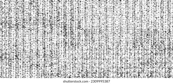 Vektor-Textur. Bedrängte Textur des Webgewebes. brüchiger Hintergrund. Abstrakte Halbtonvektorgrafik. Overlay, um interessante Wirkung und Tiefe zu erzeugen. Schwarz einzeln auf Weiß. EPS10.