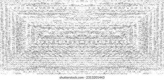 Vector fabric texture. Distressed texture of weaving fabric. Grunge background. Abstract halftone vector illustration. Overlay to create interesting effect and depth. Black isolated on white. EPS10.