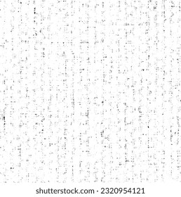 Vector fabric texture. Distressed texture of weaving fabric. Grunge background. Abstract halftone vector illustration. Overlay to create interesting effect and depth. Black isolated on white. EPS10.