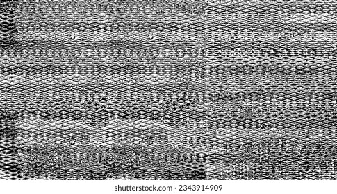 Vector fabric texture. Distressed texture of weaving fabric. Grunge background. Abstract halftone vector illustration. Overlay to create interesting effect and depth. Black isolated on white. EPS10.