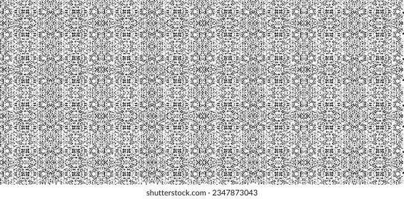 Vector fabric texture. Distressed texture of weaving fabric. Grunge background. Abstract halftone vector illustration. Overlay to create interesting effect and depth. Black isolated on white. EPS10.