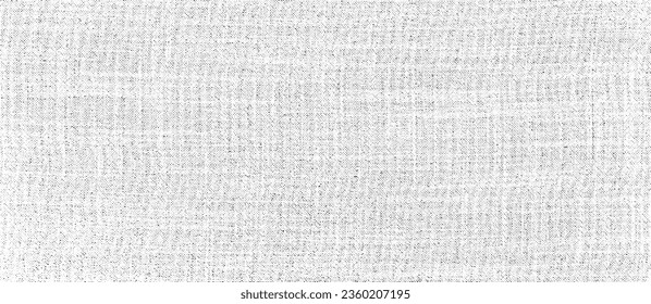 Vector fabric texture. Distressed texture of weaving fabric. Grunge background. Abstract halftone vector illustration. Overlay to create interesting effect and depth. Black isolated on white. EPS10.