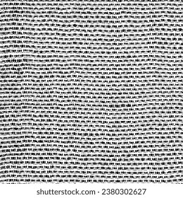 Vector fabric texture. Distressed texture of weaving fabric. Grunge background. Abstract halftone vector illustration. Overlay to create interesting effect and depth. Black isolated on white. EPS10.