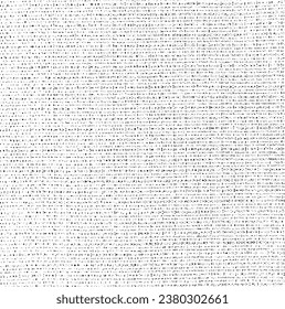 Vector fabric texture. Distressed texture of weaving fabric. Grunge background. Abstract halftone vector illustration. Overlay to create interesting effect and depth. Black isolated on white. EPS10.