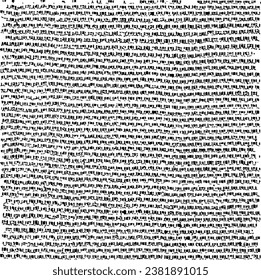 Vektor-Textur. Bedrängte Textur des Webgewebes. brüchiger Hintergrund. Abstrakte Halbtonvektorgrafik. Overlay, um interessante Wirkung und Tiefe zu erzeugen. Schwarz einzeln auf Weiß. EPS10.