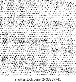 Vector fabric texture. Distressed texture of weaving fabric. Grunge background. Abstract halftone vector illustration. Overlay to create interesting effect and depth. Black isolated on white. EPS10.