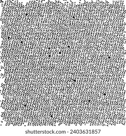 Vector fabric texture. Distressed texture of weaving fabric. Grunge background. Abstract halftone vector illustration. Overlay to create interesting effect and depth. Black isolated on white. EPS10.