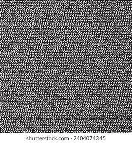 Vector fabric texture. Distressed texture of weaving fabric. Grunge background. Abstract halftone vector illustration. Overlay to create interesting effect and depth. Black isolated on white. EPS10.