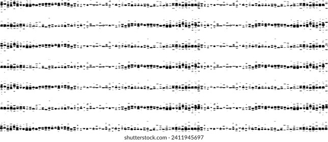 Vector fabric texture. Distressed texture of weaving fabric. Grunge background. Abstract halftone vector illustration. Overlay to create interesting effect and depth. Black isolated on white. EPS10.