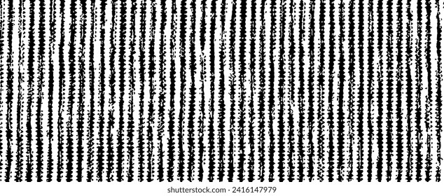 Vector fabric texture. Distressed texture of weaving fabric. Grunge background. Abstract halftone vector illustration. Overlay to create interesting effect and depth. Black isolated on white. EPS10.