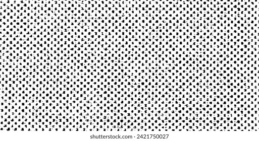 Vector fabric texture. Distressed texture of weaving fabric. Grunge background. Abstract halftone vector illustration. Overlay to create interesting effect and depth. Black isolated on white. EPS10.